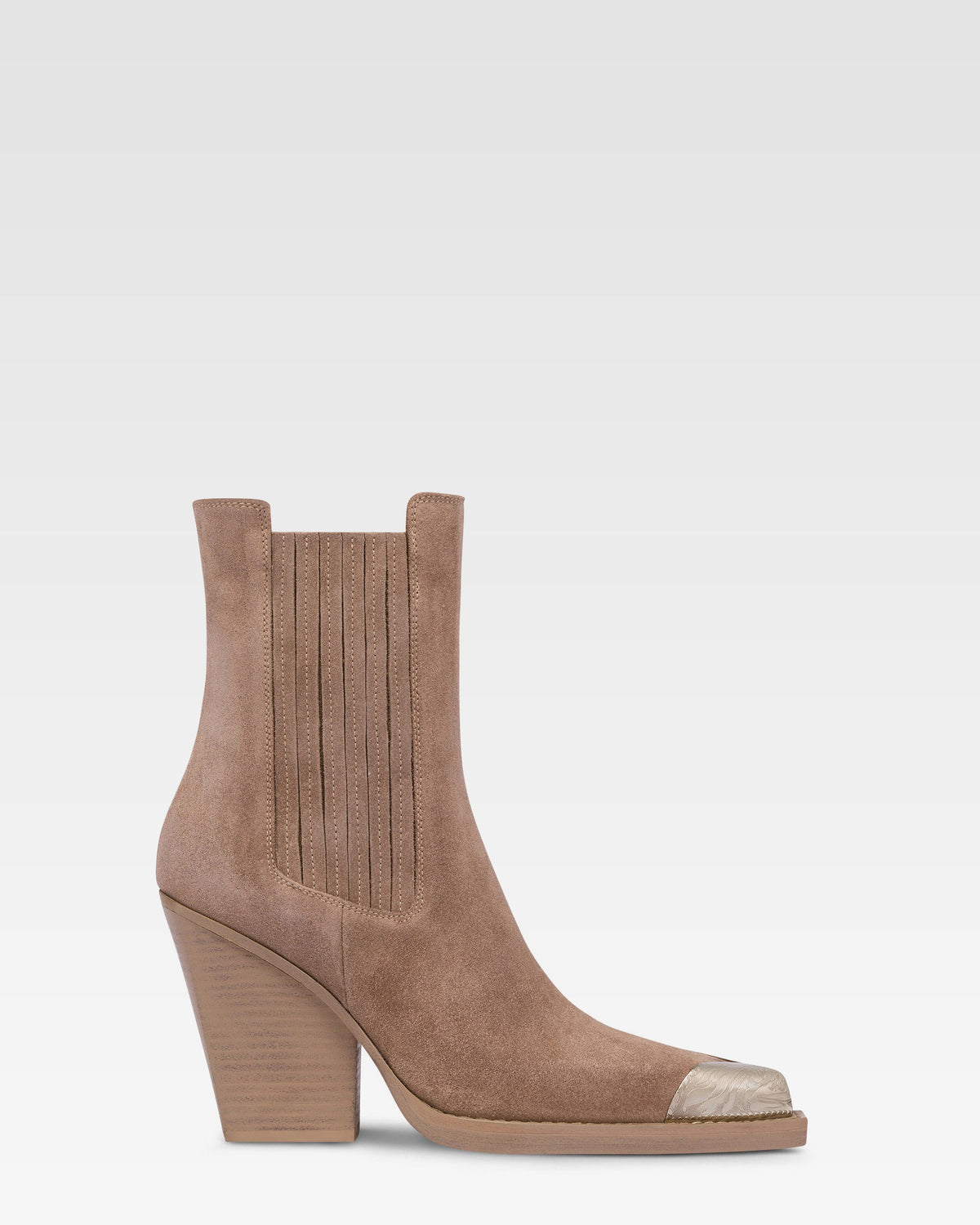 Stivaletto texano in pelle scamosciata
