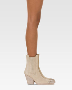 Bottes en cuir suede Angora