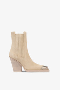 Boots in Angora suede leather