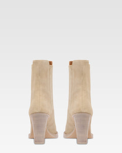 Bottes en cuir suede Angora