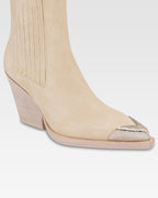 Bottes en cuir suede Angora