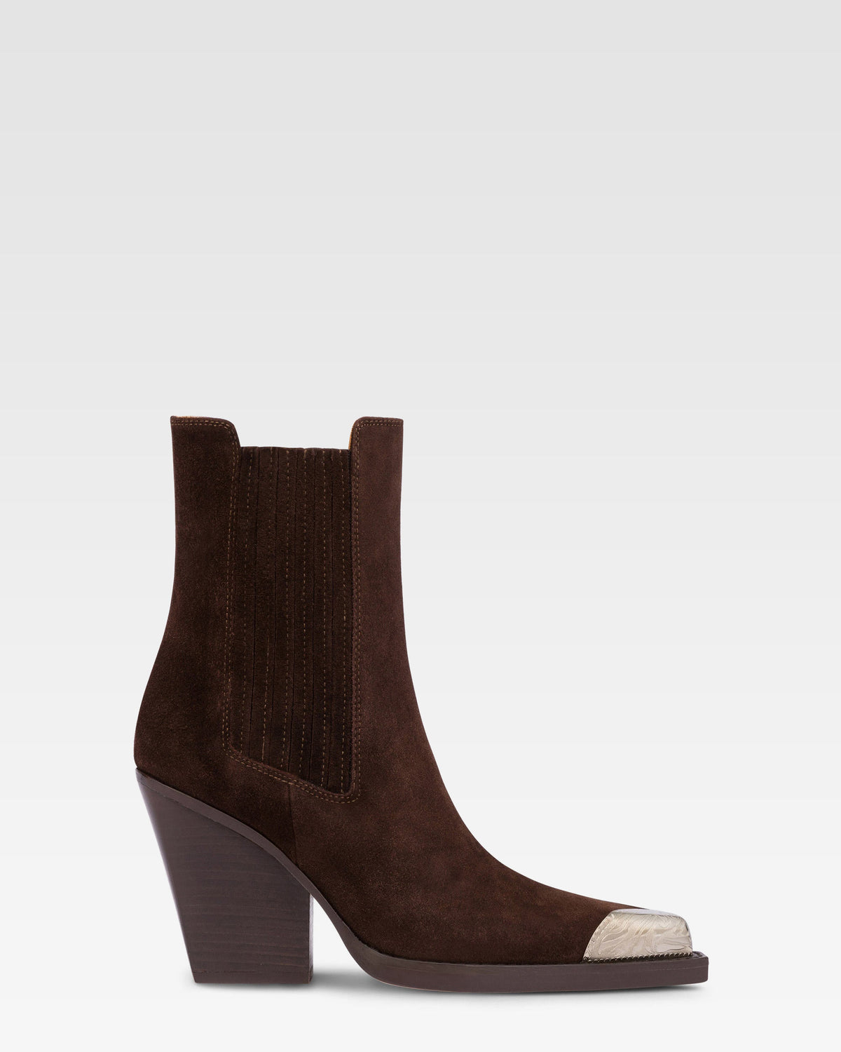 Stivaletto texano in pelle scamosciata