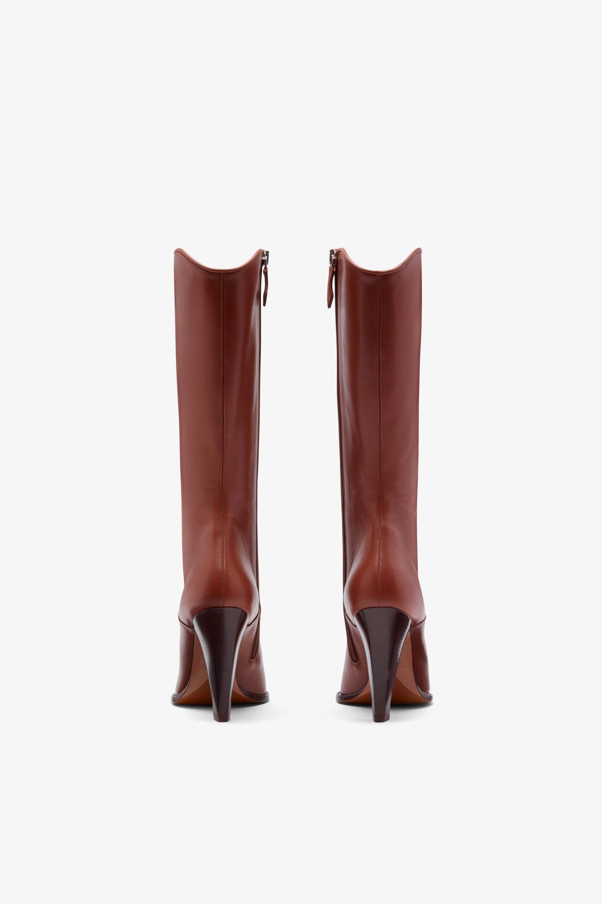 Bota de piel marron